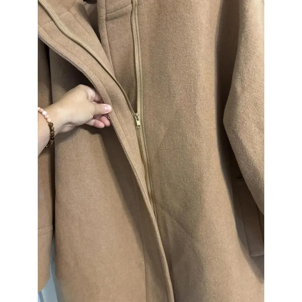 J. Crew Camel Wool Coat - Picture 2 of 9